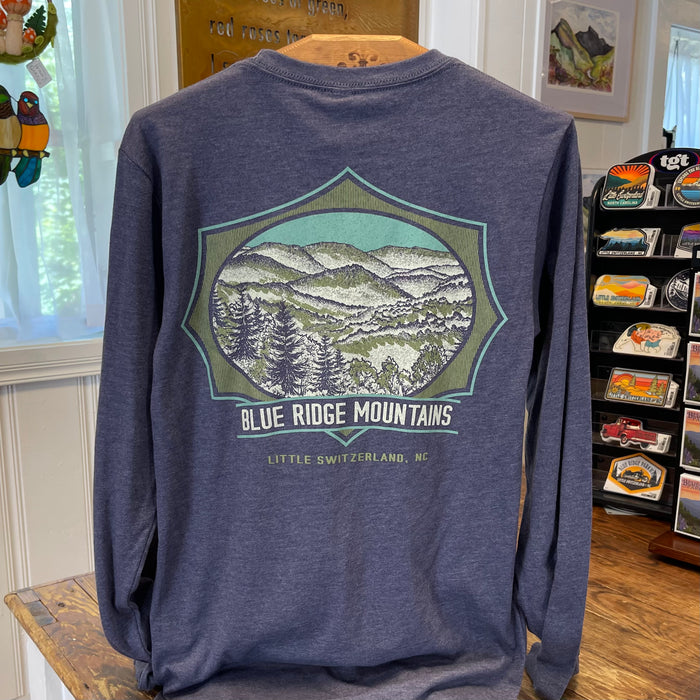 Backcountry Burst Long Sleeve in Heather Navy