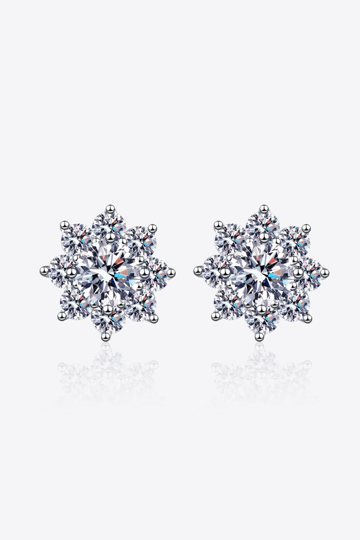 1 Ct Moissanite 925 Sterling Silver Earrings