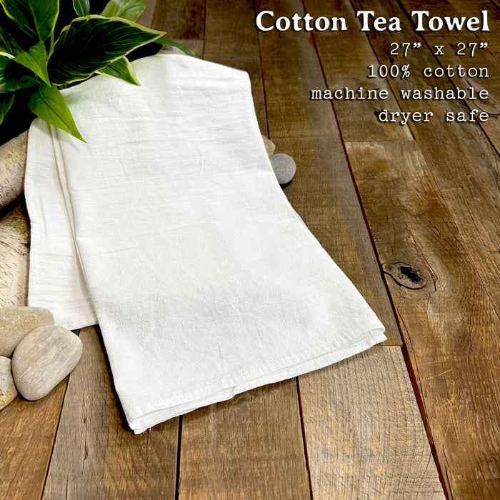 Welcome to our Cabin Tea Towel