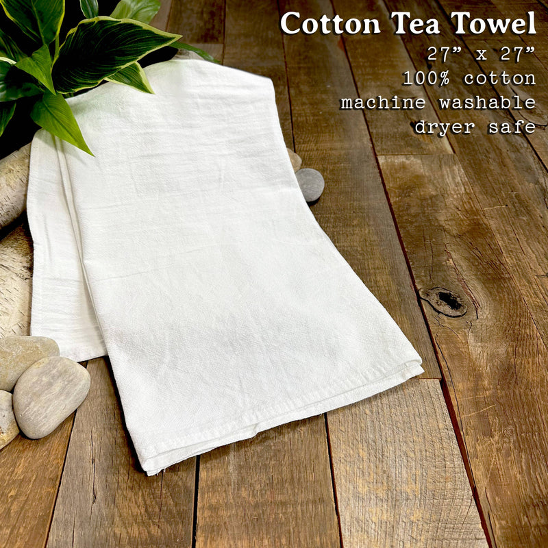 Happy Place Cotton Tea Towel