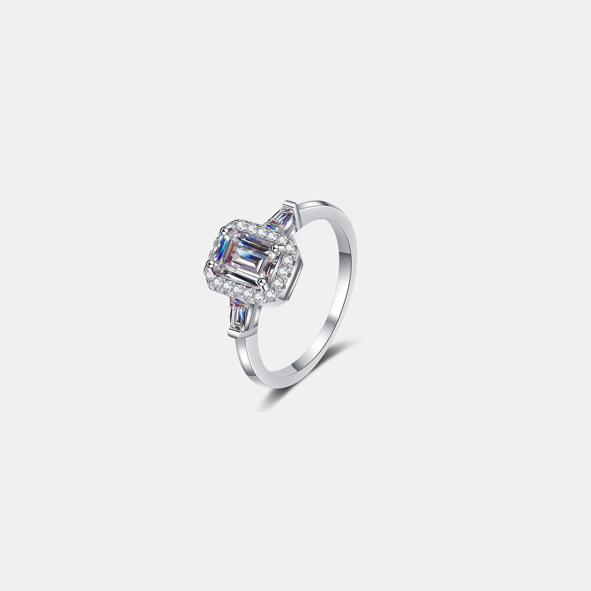 1 Ct Moissanite 925 Sterling Silver Ring