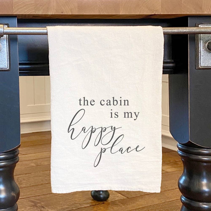 Happy Place Cotton Tea Towel