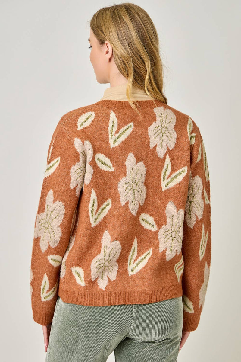 Jane Floral Sweater Cardigan
