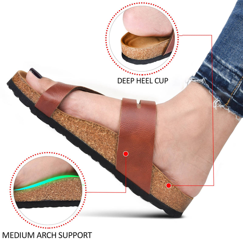 Aerothotic Kaizen Split Toe Comfort Slides in Cream