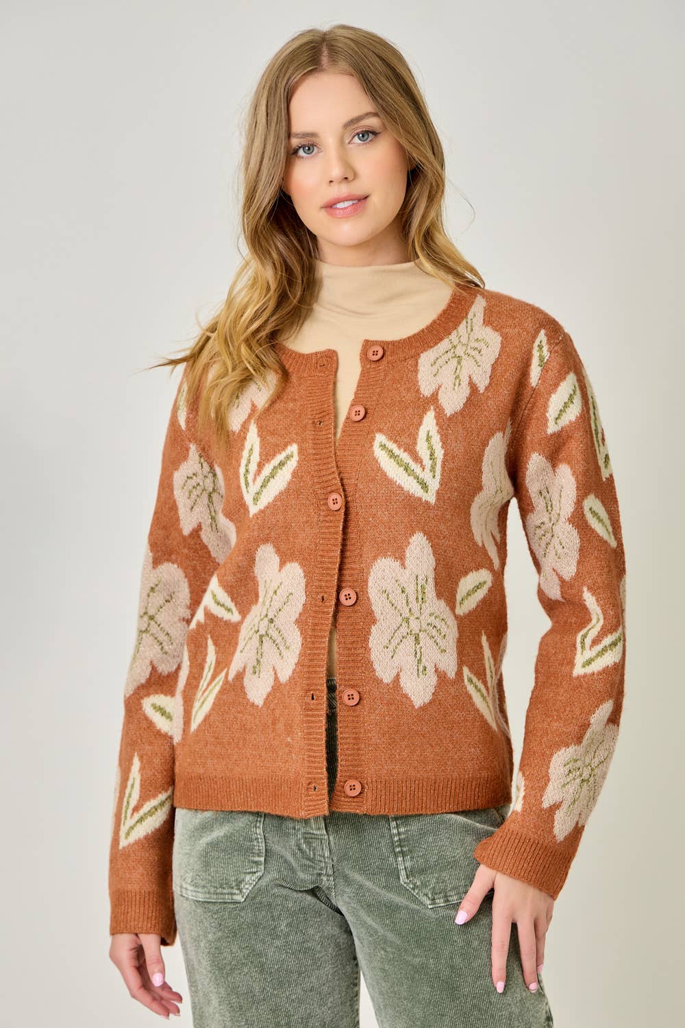Jane Floral Sweater Cardigan