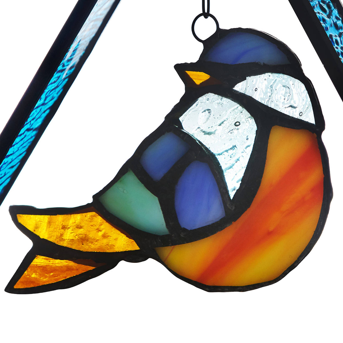 Bubba the Bluebird Standing Triangle Suncatcher