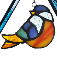 Bubba the Bluebird Standing Triangle Suncatcher