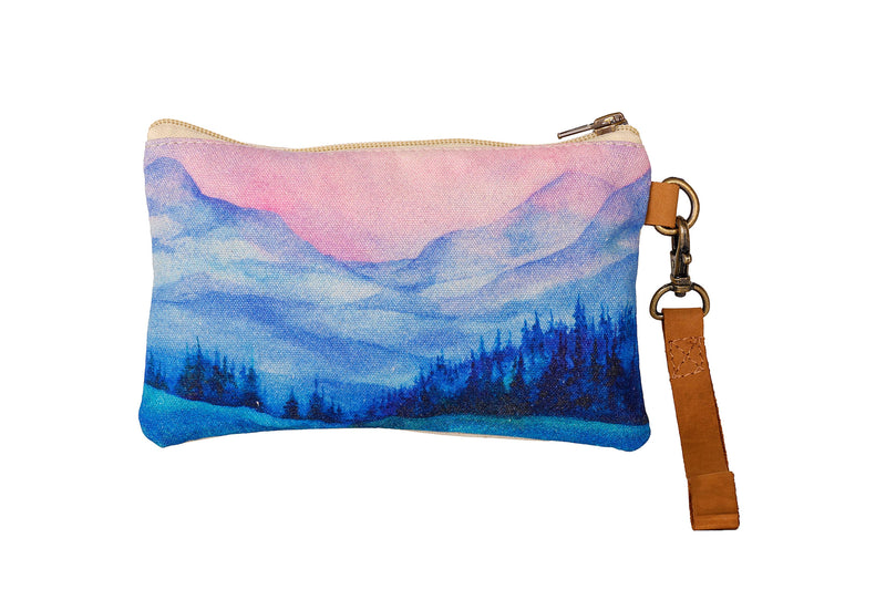 Misty Blue Wristlet