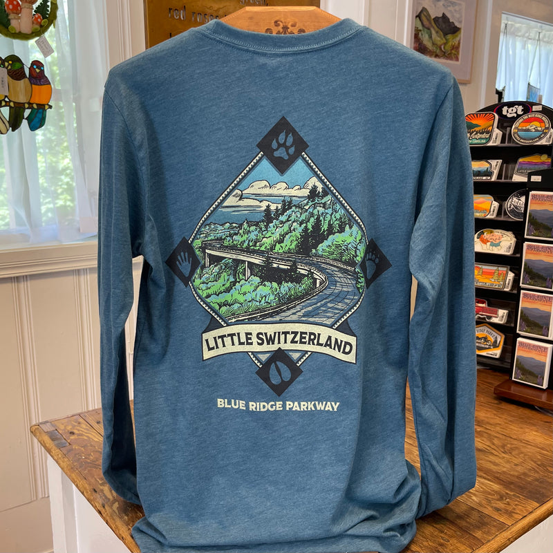 Viaduct Long Sleeve in Heather Teal