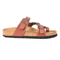 Aerothotic Seraph Comfort Slide Sandals in Tan