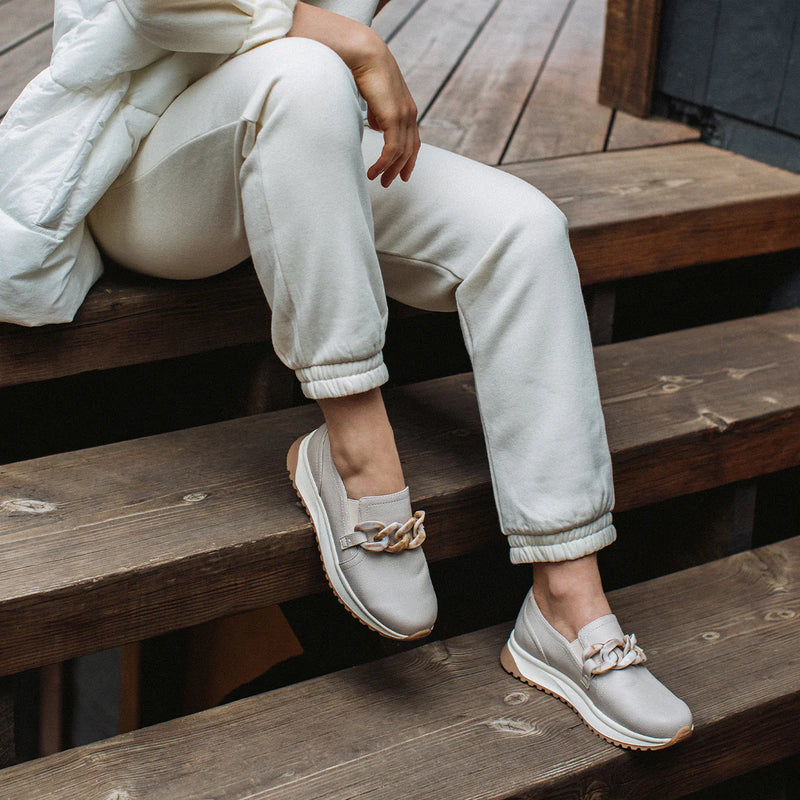 Rory Slip on Loafer by Yellowbox in Taupe