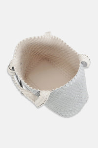 Ilse Jacobsen™ Mini Tote Bag in Egg White & Silver