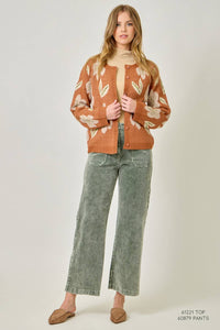 Jane Floral Sweater Cardigan