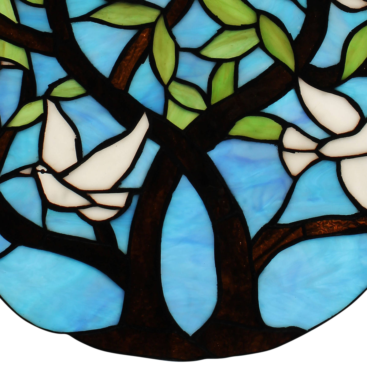 Bethany Doves Stained Glass Window Panel