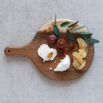 Suar Wood Cheese Board with Handle