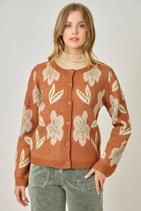 Jane Floral Sweater Cardigan