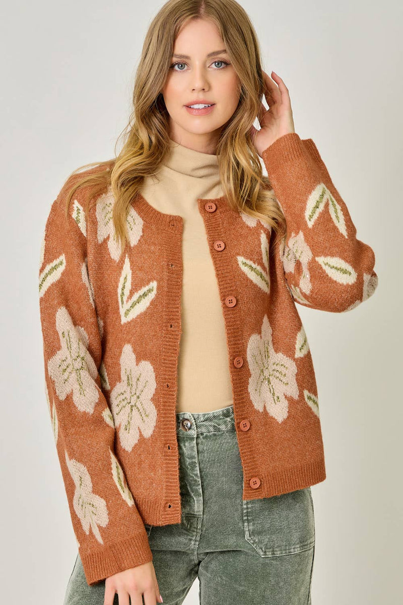 Jane Floral Sweater Cardigan