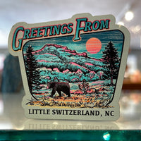 Greetings From Swiss Wood Magnet