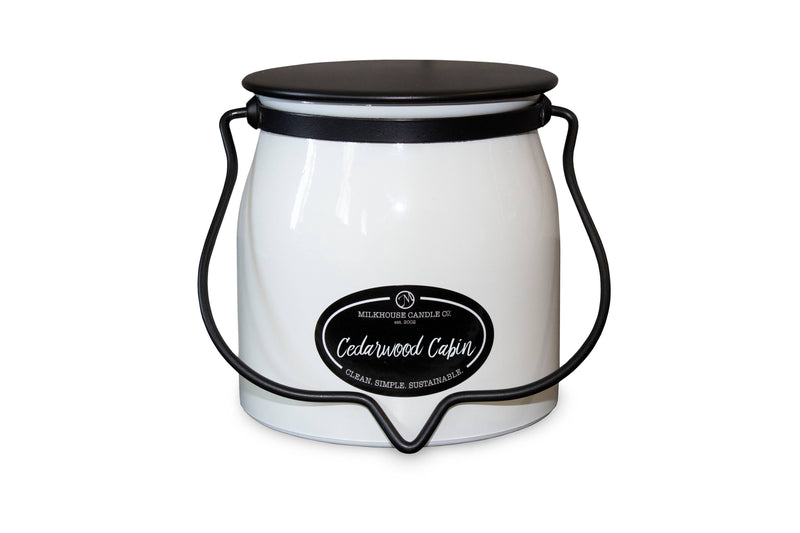 Cedarwood Cabin in 16oz Butter Jar